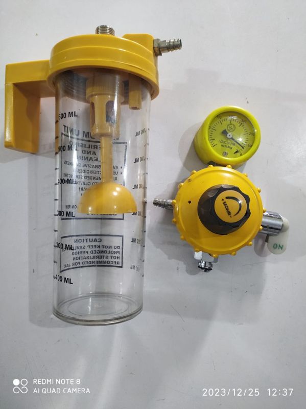 Yellow Round 600ml Ward Vacuum Suction Jar, for Hospital, Clinical, Feature : Reusable, High Quality