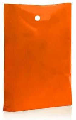 Orange Plain High Density Polythene Bag, for Shopping Malls, Feature : Easy To Carry, Biodegradable