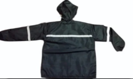 Black Plain Hood Security Jacket, Size : Medium