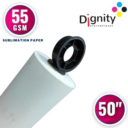 White 55 GSM Sublimation Paper Roll