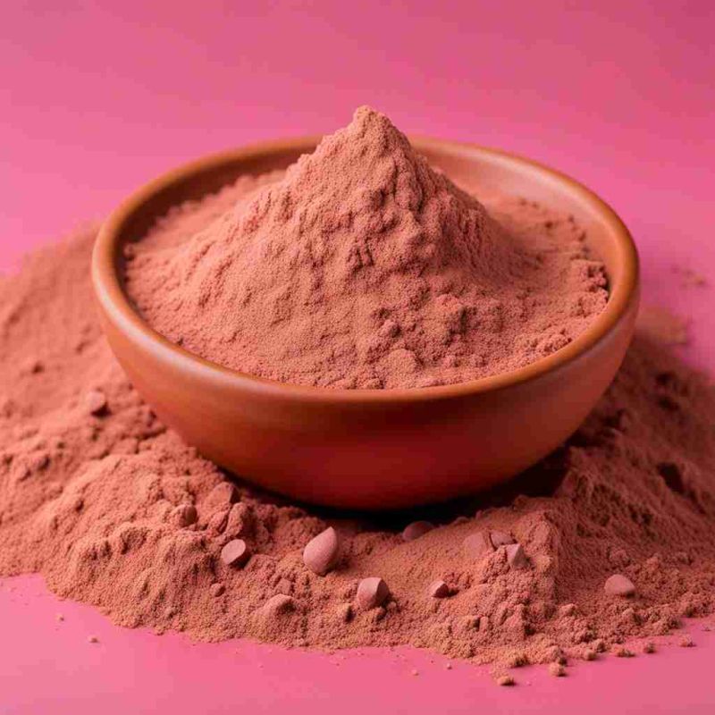 Powdered Brazilian Pink Clay, for Cosmetic Products