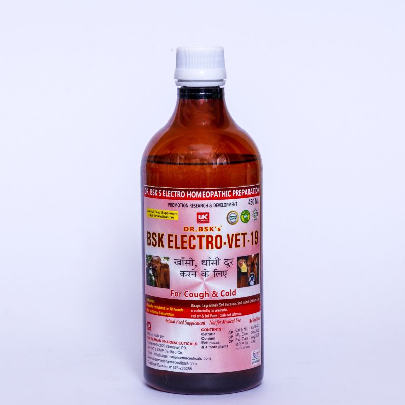 Liquid Dr. Bsk Electro VET-19 Syrup, Packaging Type : Plastic Bottle ...