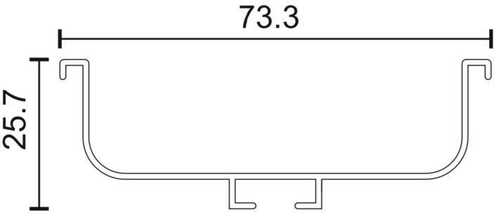 Aluminium C Shape Handle Profile