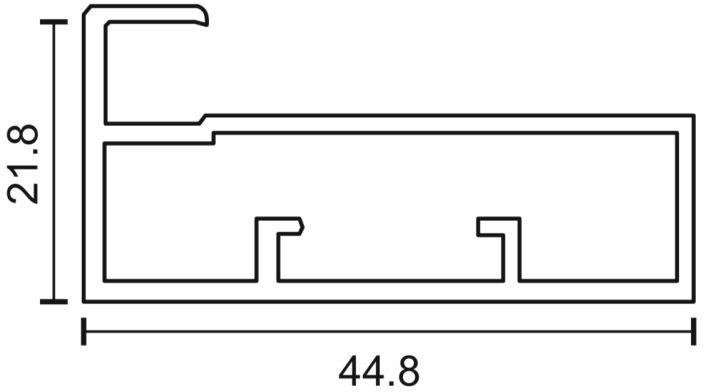 Silver AP-AG679 45mm Aluminium Frame Profile