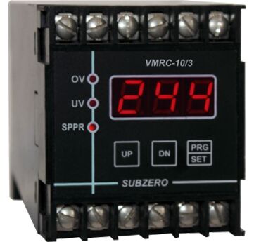 Plastic AC Polished voltage monitor relay, for Mines, Factories, Power Plants, Shopping Malls, Size (Inches) : 60 X 70mm