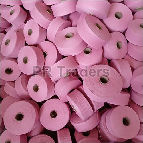 Plain Pink Cotton Yarn, for Making Garments, Packaging Type : Polythene Bag Box Packing