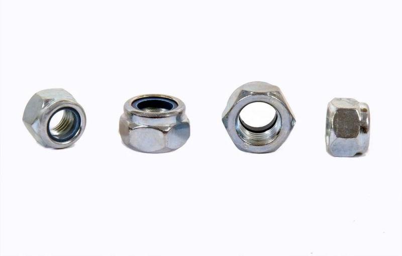 Silver Technical Grade Hex Nylock Nut, for Industrial, Size All Sizes