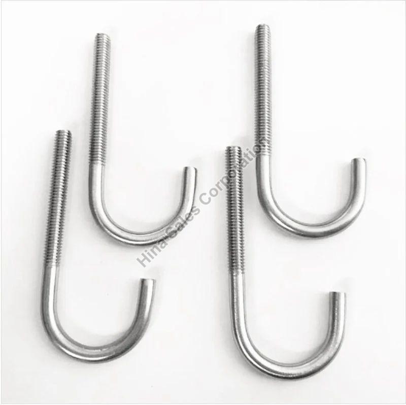 Silver Antique Stainless Steel J Hook, for Industrial, Size : All Sizes