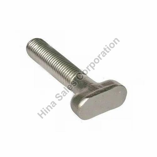 Silver Stainless Steel T Bolt, Size : All Sizes