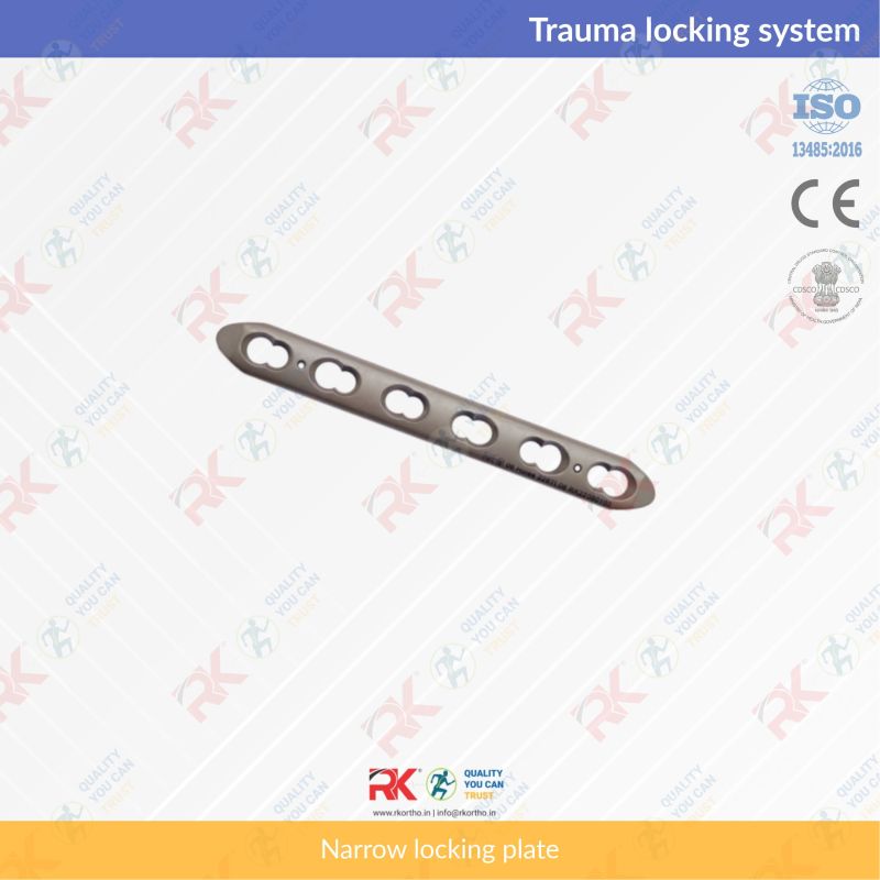 RK Titanium Narrow locking plate 4.5mm