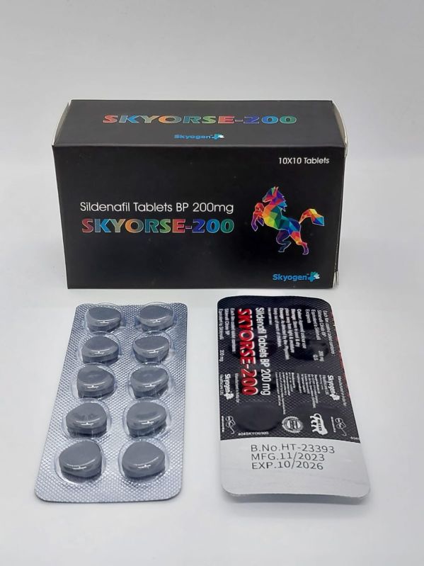 Sildenafil Tablets 200, Medicine Type : Ed at Rs 500 / Box in Mumbai