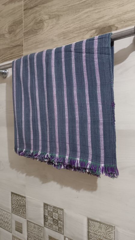 Blue Customized handloom towel