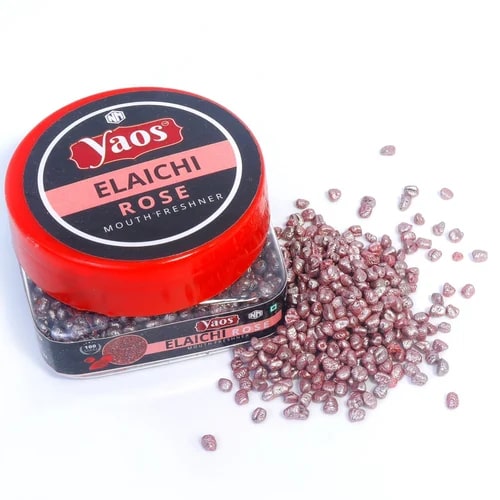 Yaos Elaichi Rose Mouth Freshener Box, Certification : FSSAI