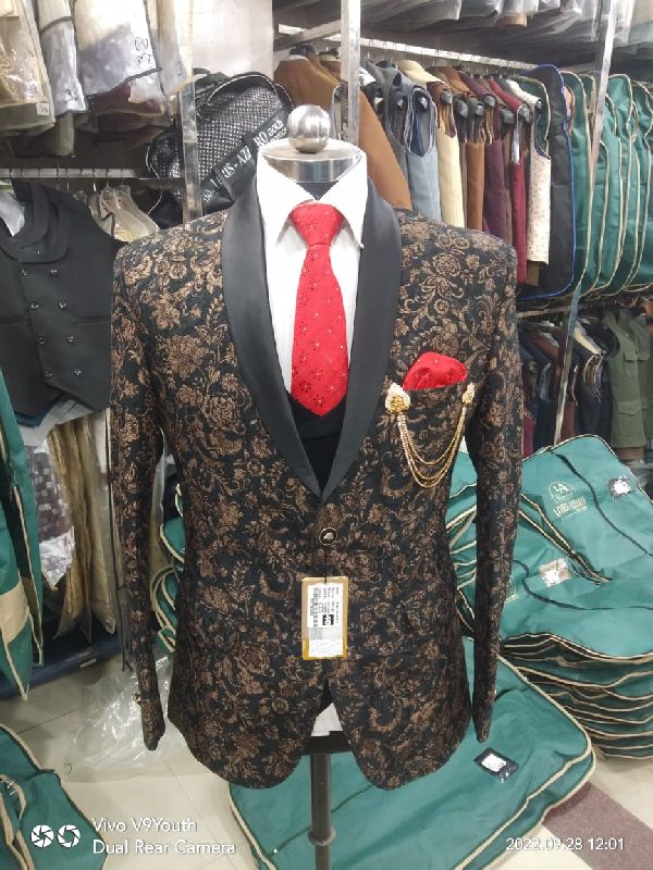 Mens Printed Blazer