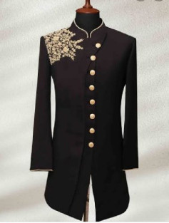 Chikan Embroidered sherwani, Occasion : Party Wear, Wedding Wear