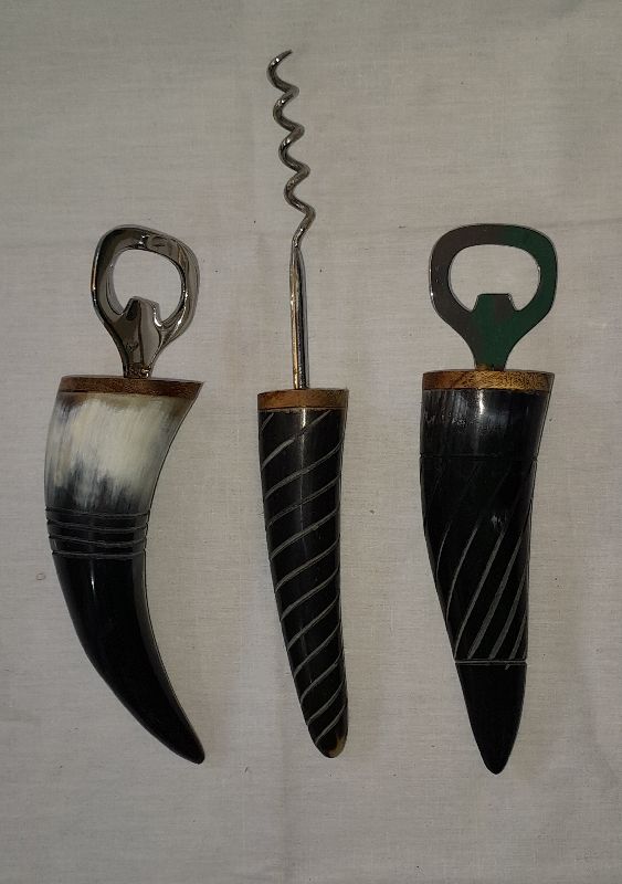 Buffalo Horn Bottle Openers