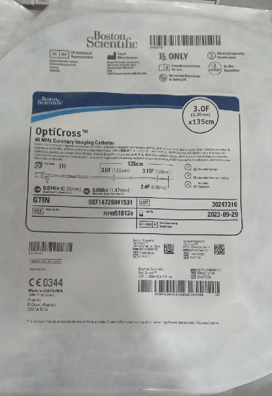 Opticross Intravascular Ultrasound Catheter