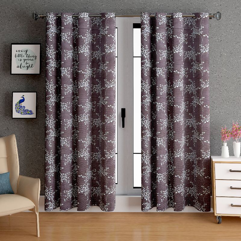 Micro Flora Polyester Curtain