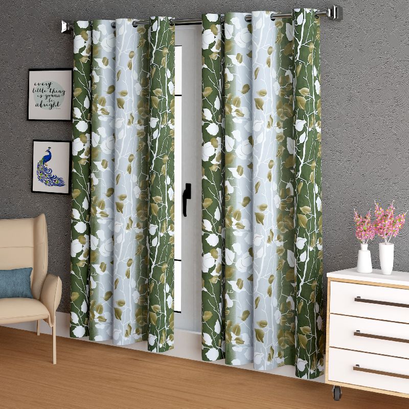Watercolour Tree Polyester Curtain
