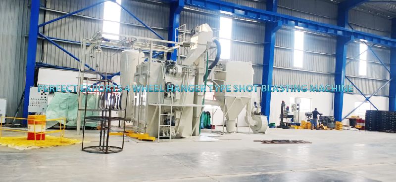 4 Wheel Hanger Type Shot Blasting Machine