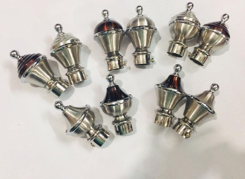 Polished Stainless Steel Curtain Finials, Feature : Excellent Quality, Fine Finishing