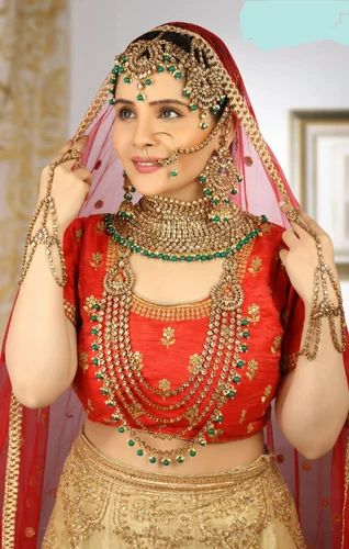 Heavy Bridal Jewellery Set, Occasion : Wedding