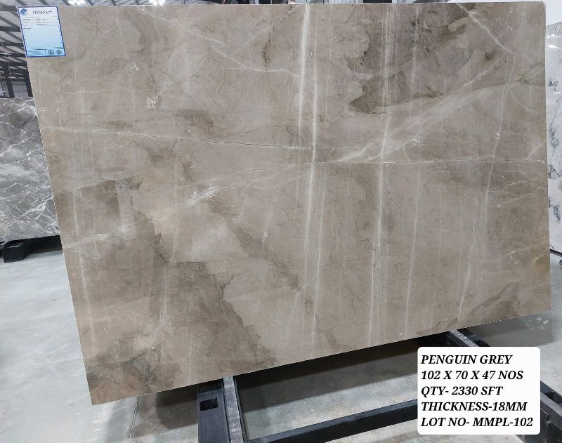 Polished Penguin Grey Marble Stone, Size : 102X70X47 Nos