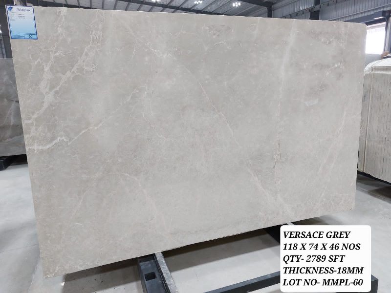 Polished Versace Grey Marble Stone, Size : 118X74X46 Nos