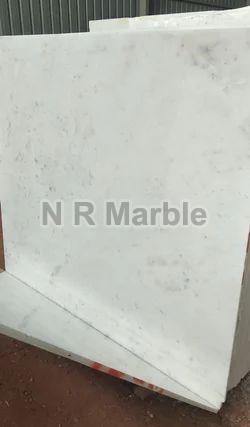 Polished makrana white marble, Stone Form : Slab