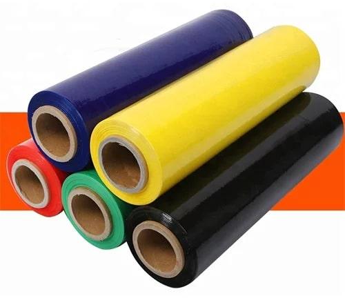 Plastic Colored Stretch Film Rolls, for Industrial, Length : 100-400mtr
