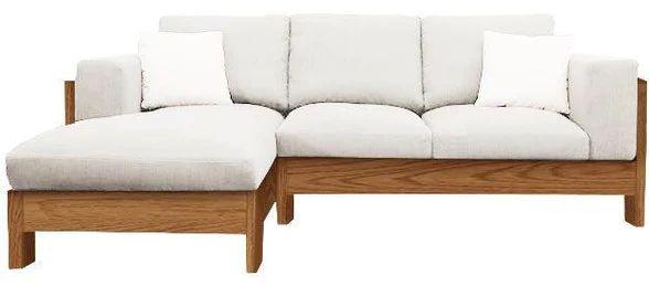 4 Seater L Shape Wooden Sofa Set