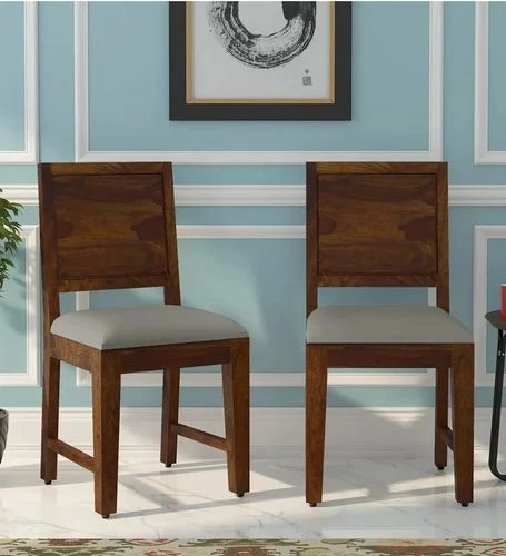 Polished Wooden Dining Chair Set