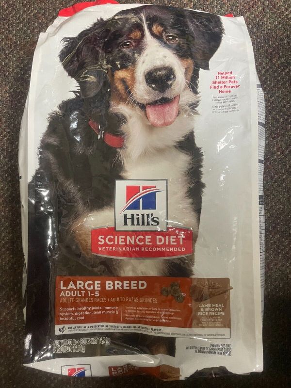 Hill\'\'s Science Diet Adult Large Breed Lamb Meal &amp;amp; Brown Rice Dry Dog Food 33 lb