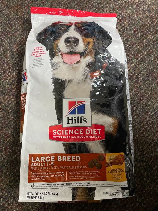 hill science diet large breed adult 1-5 dog food