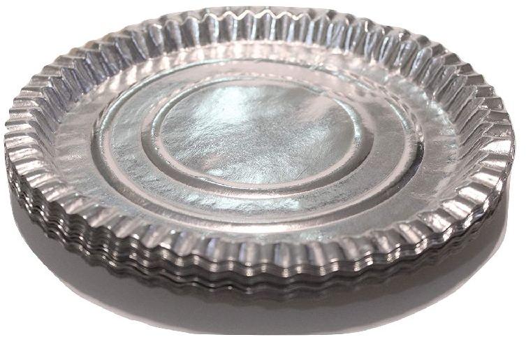 Round 12 Inch Silver Paper Plain Plates at Rs 90 / Pack in Niwari ...
