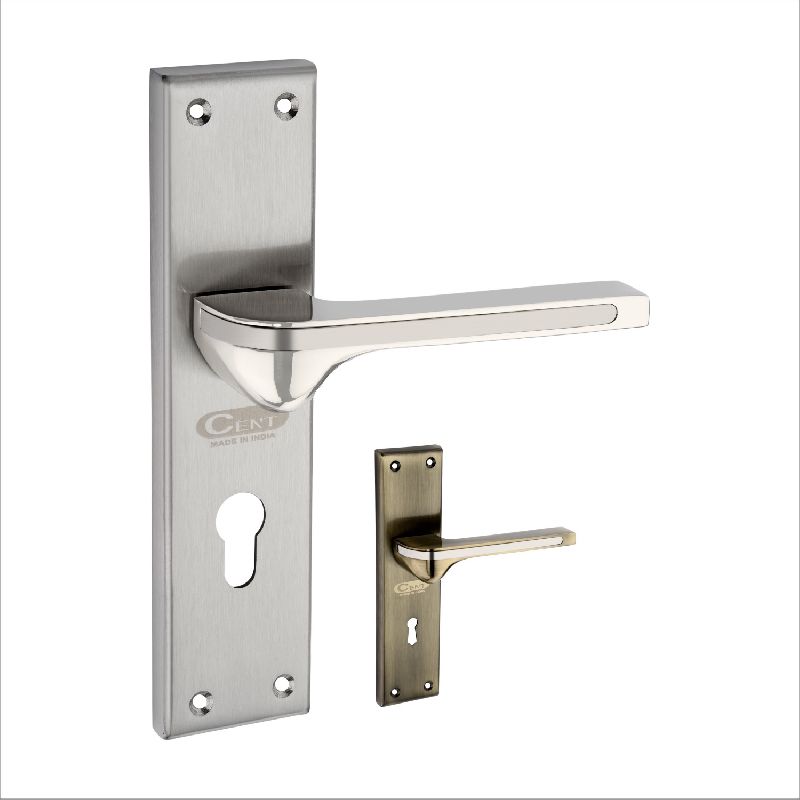 Cszm-006 steel plate zinc handle mortise pair