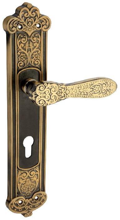 CENT Polished Brass Mughal Mortise Pair, Color : Brown