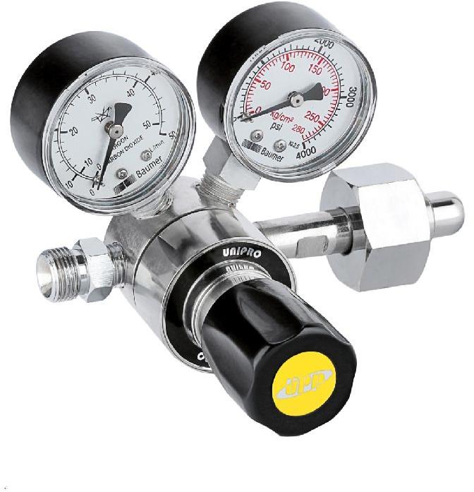 Gas Pressure Regulator with Flow Gauge, for CO2, Ar, Ar+CO2, Certification : ISO Certified