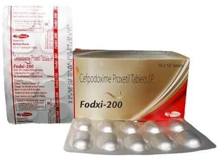 Fodxi-200 Cefpodoxime Proxetil IP Tablets, Packaging Size : 10*10 Alu Alu