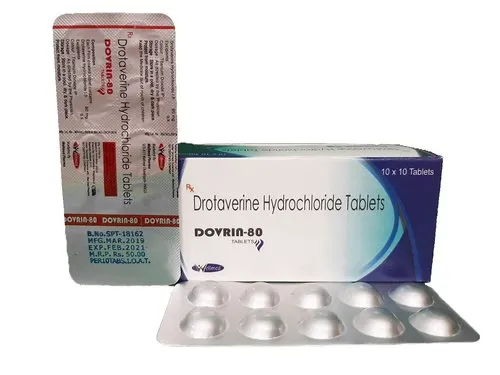Drotaverine 80mg Dorvin 80 Tablets