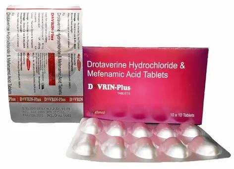 Drotaverine Mefenamic Dorvin Plus Tablets, Packaging Type : Alu Alu