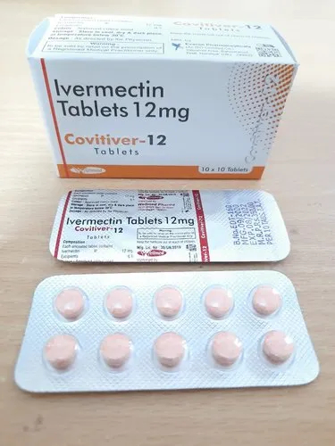 Covitiver Ivermectin 12mg Tablets, Packaging Type : Blister
