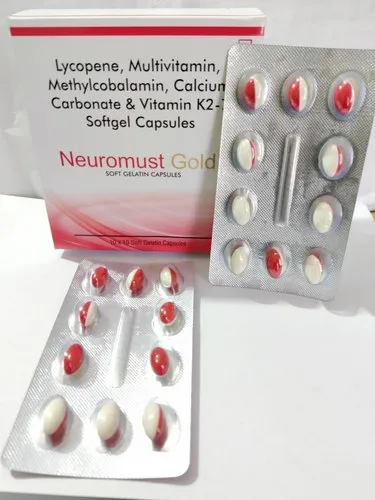 Neuromust Gold Soft Gelatin Capsules, for Hospital, Clinical, Personal