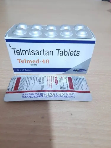Teartan Telmed-40 Tablets, for Clinical, Hospital, Purity : 100%