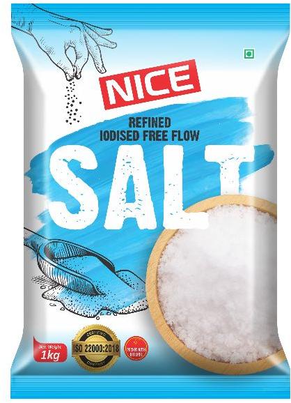 refined iodised free flow salt