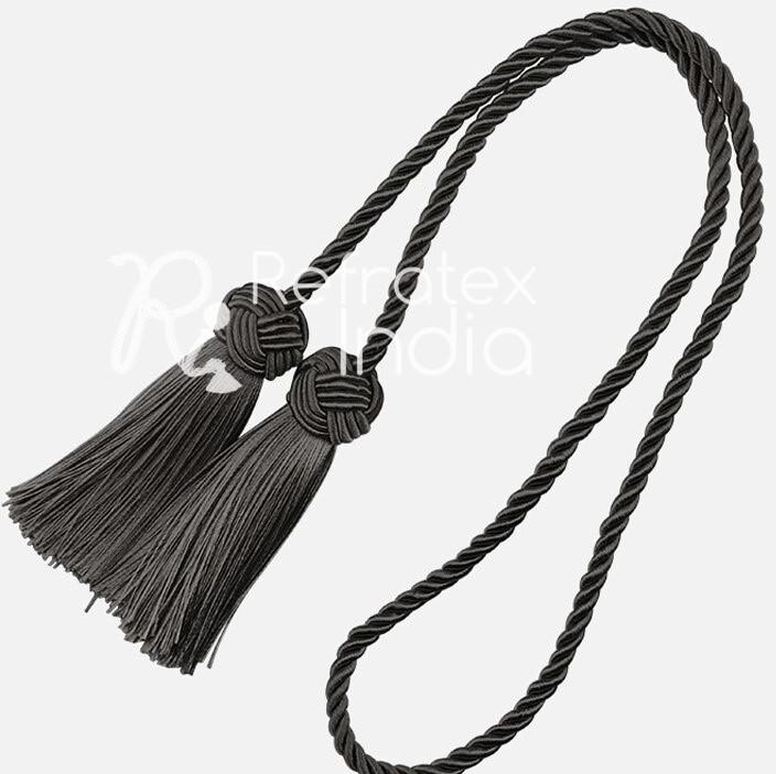 Refratex India Plain Polyester TC316 Tassel Tie Back, for Curtains Holding