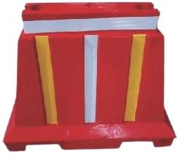 PVC Plastic Road Barriers, Color : Red