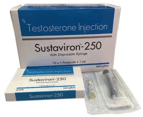 Sustaviron 250mg Injection, Packaging Size : 10x1 Ampoule x 1ml