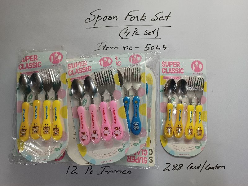 Steel Spoon and Fork Set, for Home, Hotel, Feature : Durable, High Quality