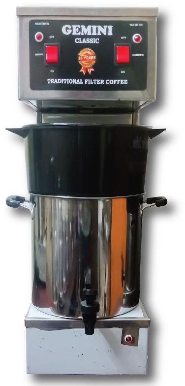 Automatic Gemini Classic Coffee Maker, Color : Silver